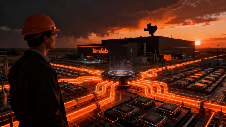 Infraestructura energética de SpaceX para semiconductores e IA en Texas, representando la inversión en Terafab.