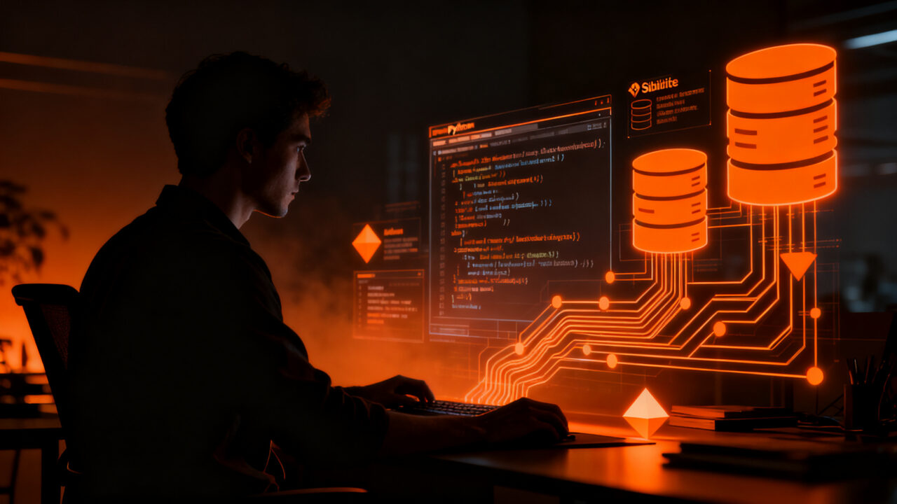 Programador analizando código complejo en un entorno oscuro, representando la corrección de errores críticos en herramientas de desarrollo Python.