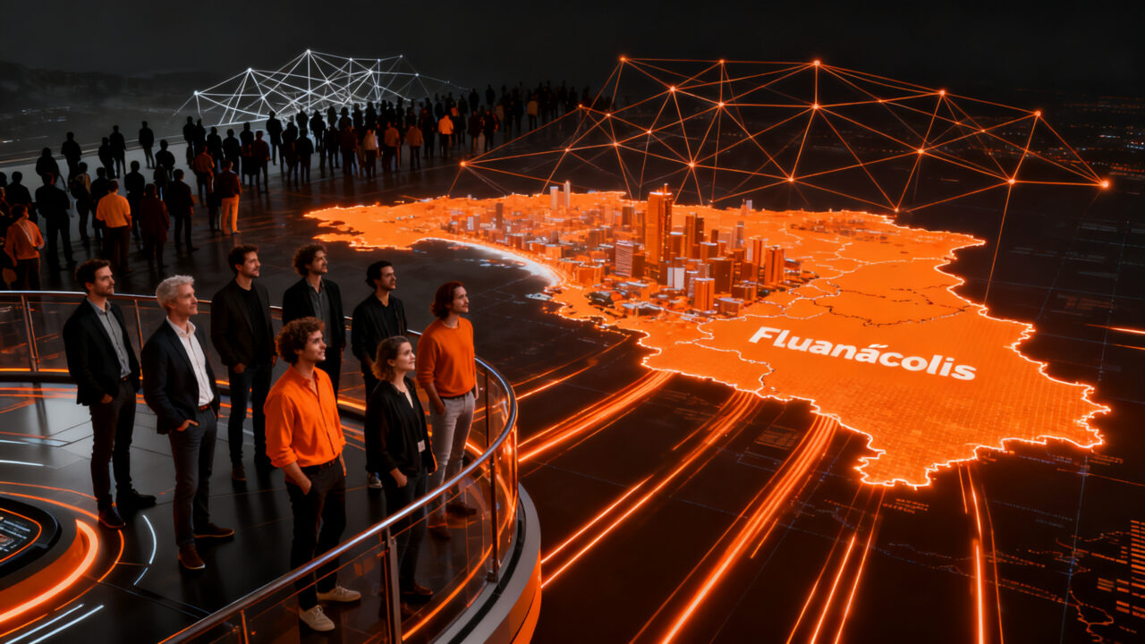 Multitud de emprendedores en el Startup Summit 2026 en Florianópolis, simbolizando el ecosistema de inversión y tecnología en Brasil.