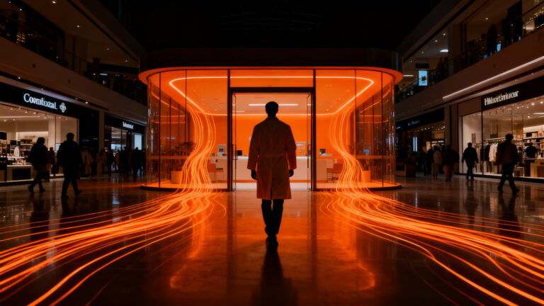 Centro médico moderno y tecnológico integrado en un centro comercial, simbolizando la tendencia de salud en retail y la inversión de Swiss Medical en Unicenter.