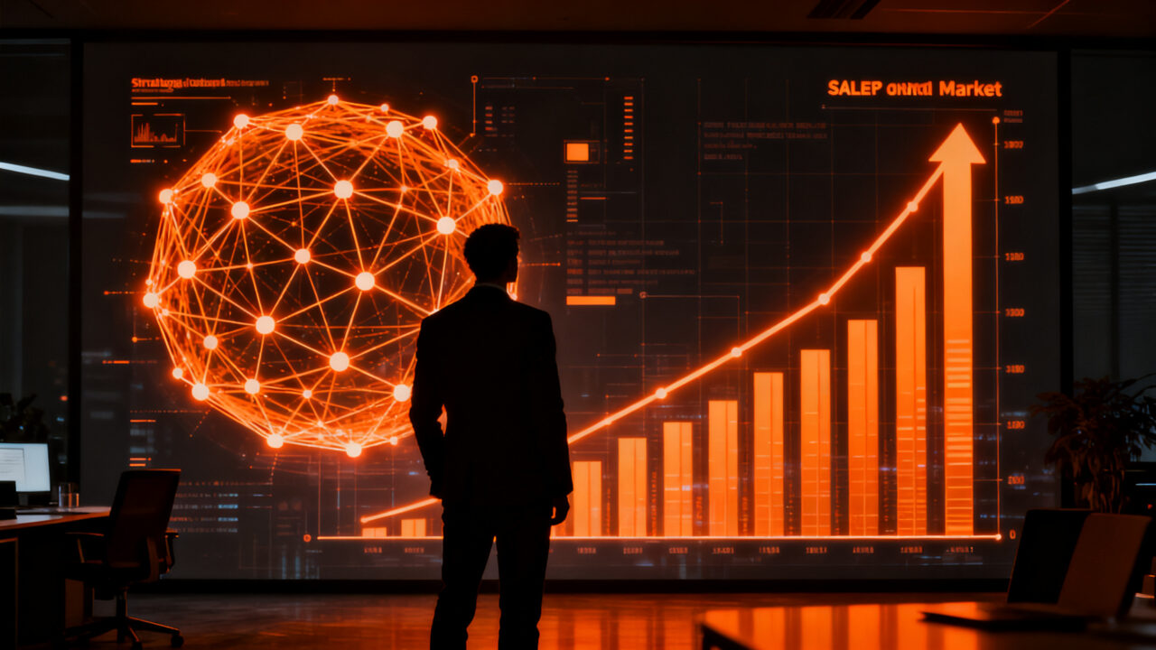 Profesional tech analizando redes de inteligencia artificial para optimizar el talento humano y salarios en startups.