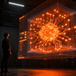 Desarrollador analizando la arquitectura del modelo de IA Tencent Hy4, representando el avance en modelos de lenguaje de gran escala y razonamiento avanzado.