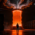 Proyecto de reactor nuclear de TerraPower alimentando centros de datos de IA, simbolizando la nueva era de energía sostenible para tecnología.