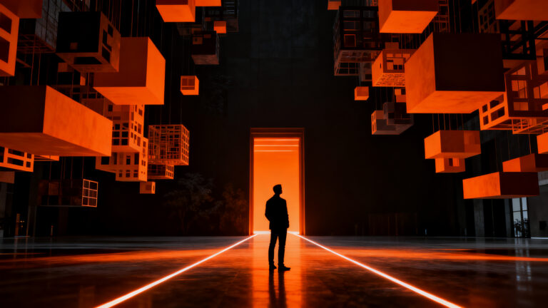 Líder tech reflexionando sobre decisiones estratégicas y madurez profesional en un entorno de negocios complejo.