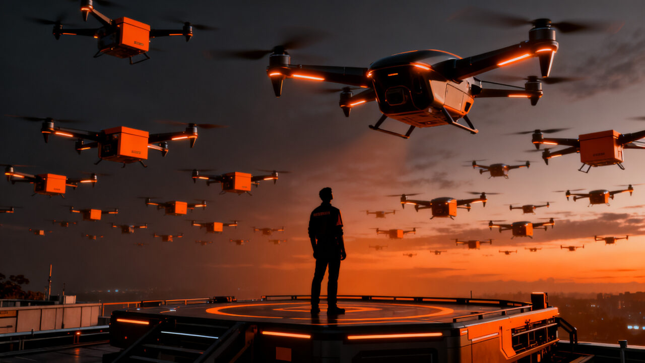 Alianza estratégica entre Uber y Zipline para revolucionar la logística de entregas con drones en el mercado de quick commerce.