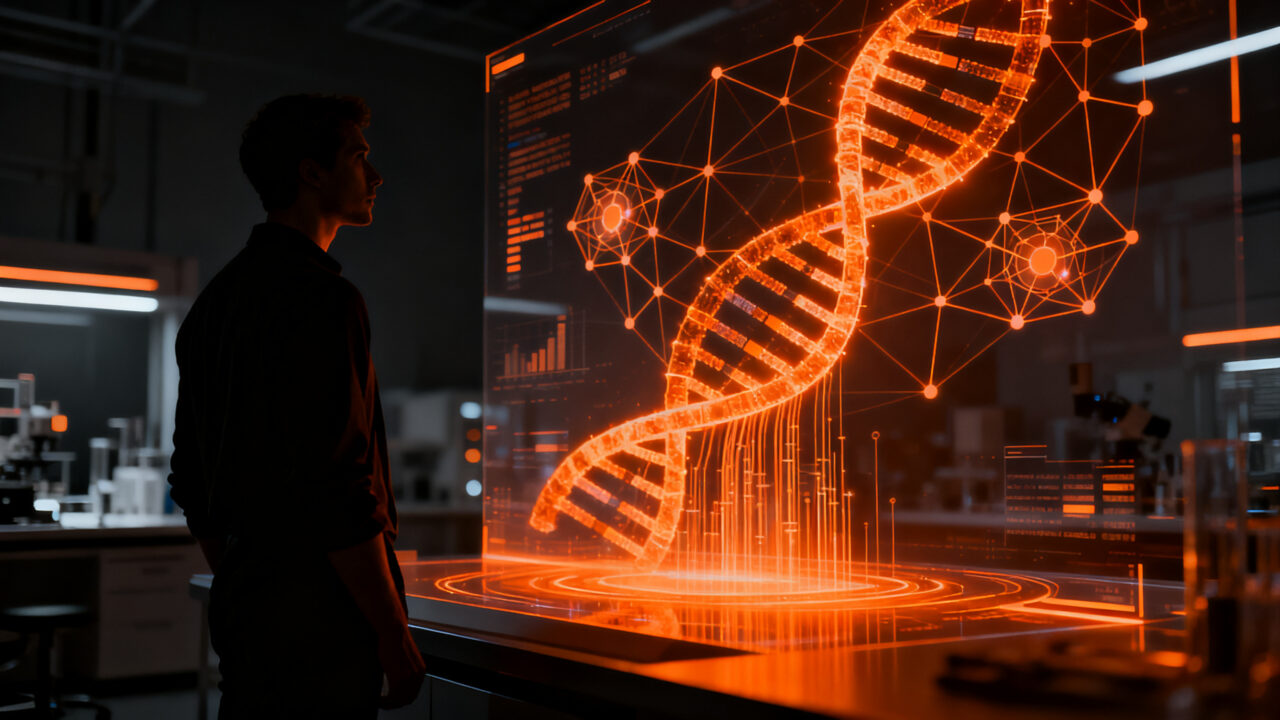 Emprendedor tecnológico liderando una startup de longevidad e inteligencia artificial para la salud.