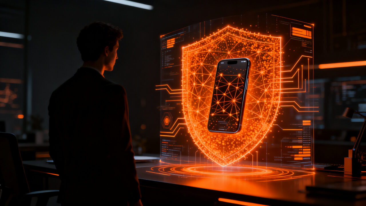 IA de WhatsApp detectando estafas mediante machine learning on-device para proteger la privacidad de startups.