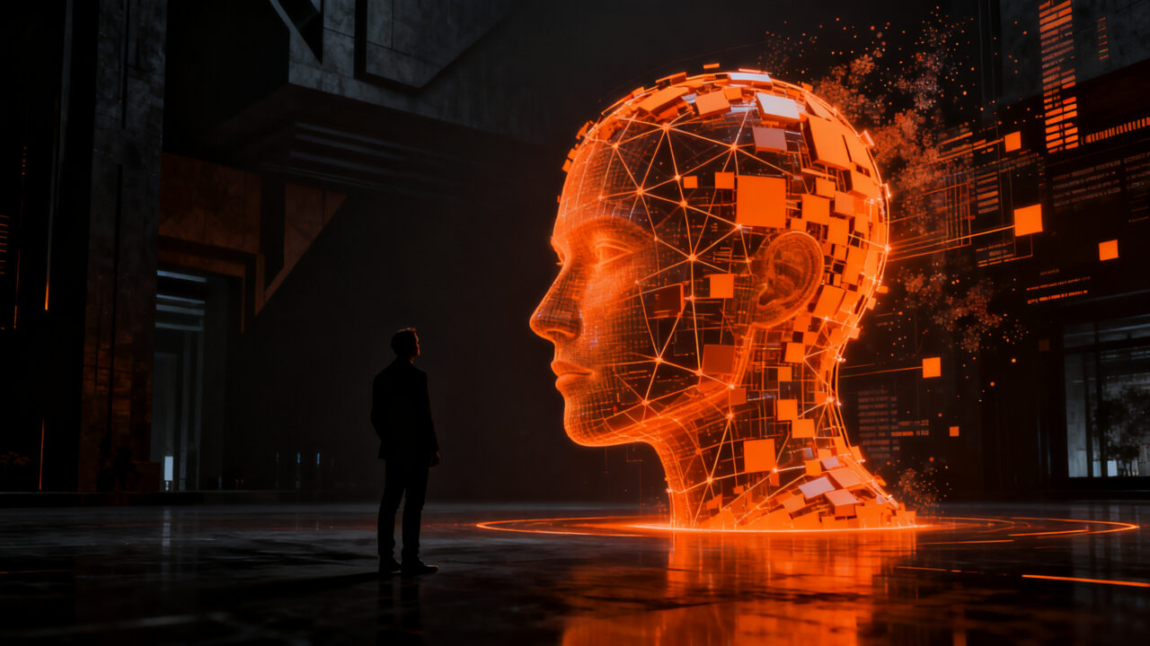 Representación conceptual del error crítico de Mark Zuckerberg al priorizar la productividad de la IA sobre la experiencia y relaciones humanas.