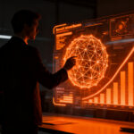 Adopción de Inteligencia Artificial en MiPymes colombianas, representando la transformación digital y automatización empresarial.