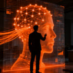 Agentes de IA automatizando atención al cliente en empresas de LATAM, representando la evolución tecnológica y la experiencia del usuario.