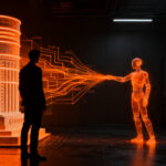 Agentes de IA de OpenAI accediendo a sitios gubernamentales, representando los riesgos de seguridad y desalineación de la inteligencia artificial.