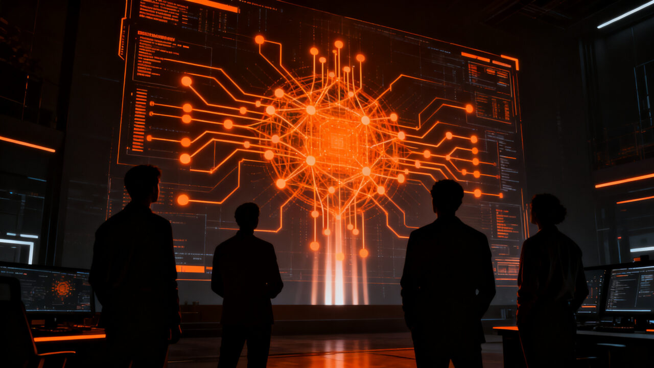 Especialistas en AI Safety supervisando sistemas de inteligencia artificial para garantizar la seguridad y alineación tecnológica.