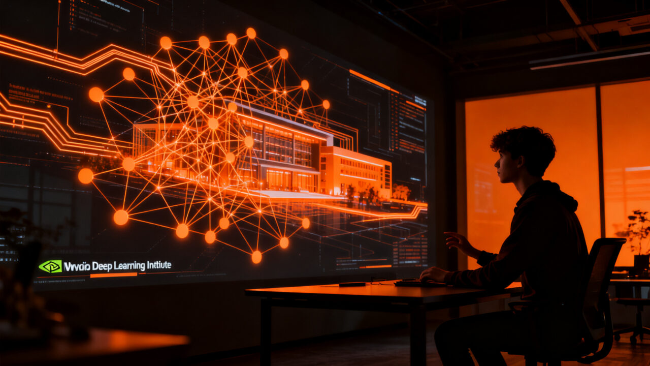 Estudiante en formación intensiva de inteligencia artificial durante el evento AI Week LATAM 2026 con tecnología NVIDIA.