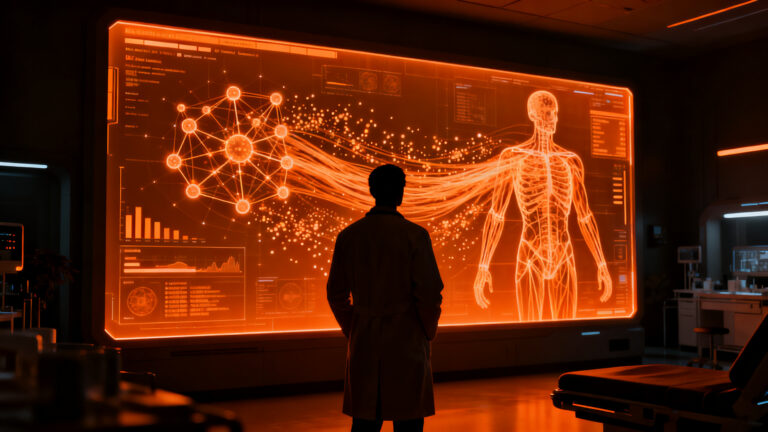 Clínica médica operada por agentes de IA en Tsinghua, representando la innovación en salud digital y tecnología healthtech.