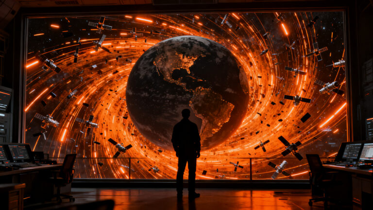 Alerta por la saturación de satélites en órbita baja y los riesgos de colisiones en la industria espacial.