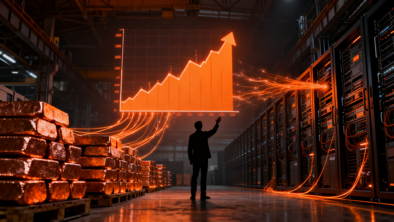 Análisis del precio del cobre alcanzando los 15.000 dólares, impulsado por la transición energética y la demanda de centros de datos.