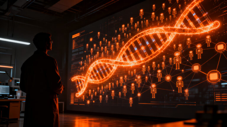 La inteligencia artificial de Anthropic Claude acelerando el descubrimiento de sistemas CRISPR en laboratorios biológicos.