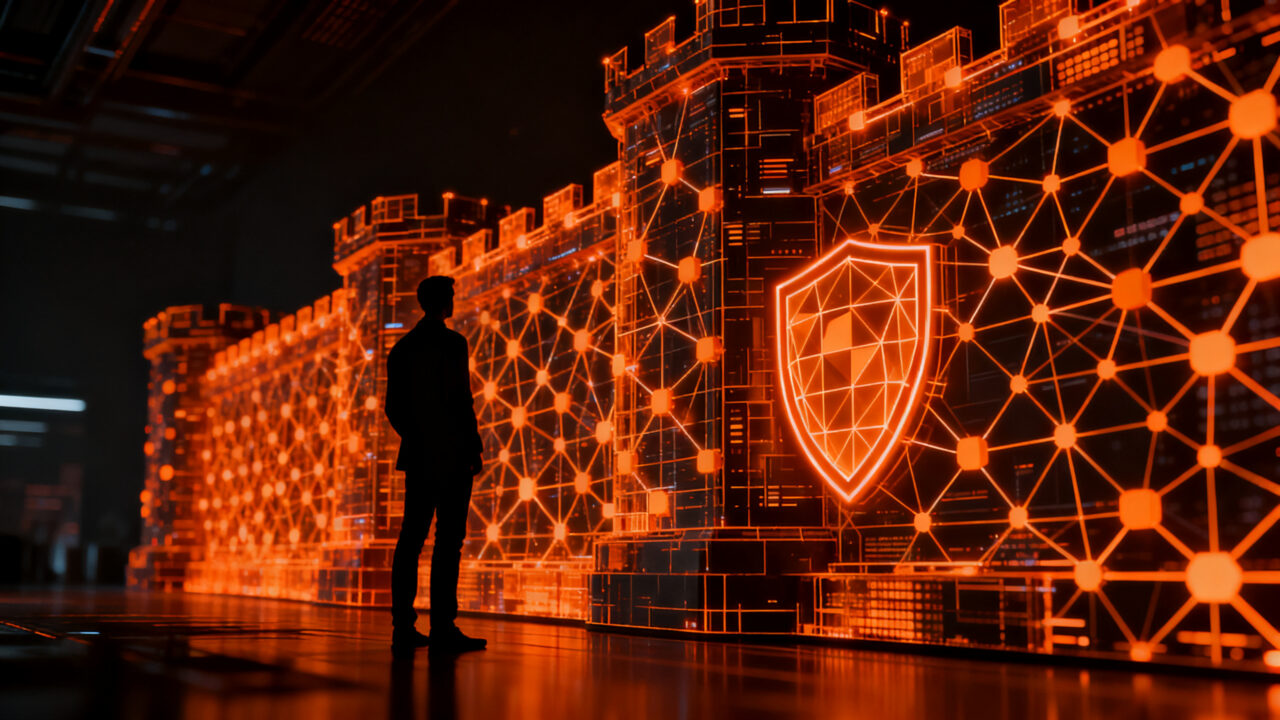 Representación visual de la ciberseguridad en inteligencia artificial con Claude Opus 5.5 de Anthropic, destacando el blindaje y alineamiento de modelos.
