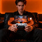 Mando de juego Beats para iPhone, representando la expansión de Apple en el gaming móvil y su ecosistema.