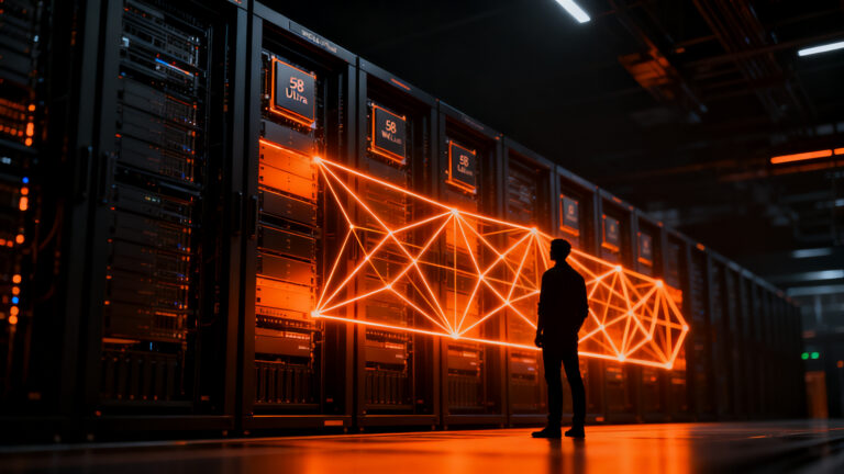 Servidores de inteligencia artificial de Apple con chips M8 Ultra y tecnología Nvidia, representando el regreso de la marca a la infraestructura de servidores de alto rendimiento.