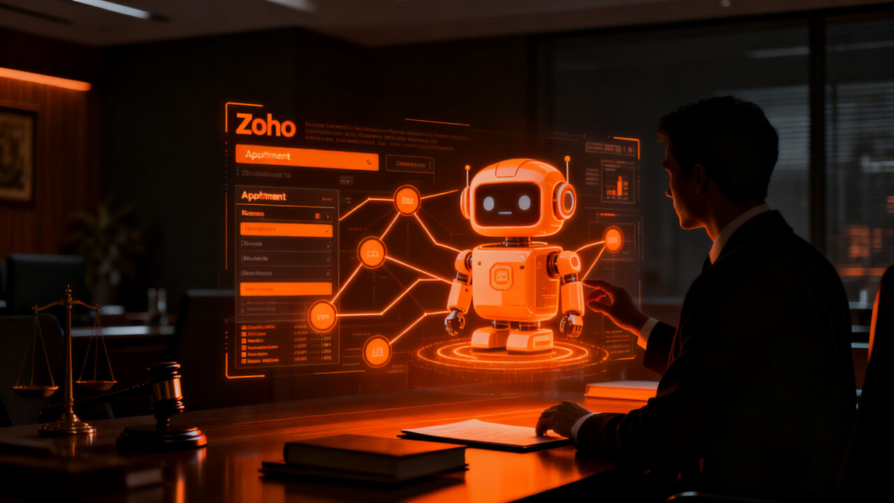 Chatbot de inteligencia artificial automatizando la atención al cliente en una firma de abogados colombiana.