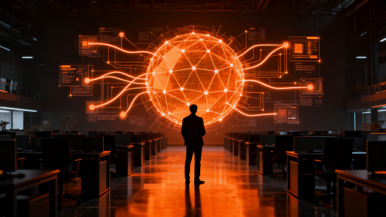 Impacto de la automatización e IA en el sector de externalización (BPO) en India, reflejando el cambio hacia la productividad digital.