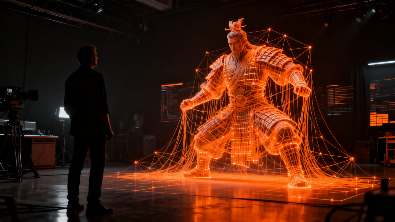 Serie de televisión china creada con inteligencia artificial, representando el futuro de la producción audiovisual y la eficiencia en el prime time.