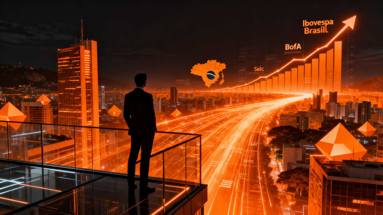 Análisis de inversión en Brasil por BofA, mostrando crecimiento en el mercado de acciones y oportunidades para startups en Latinoamérica.