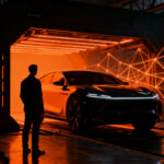 Presentación del Exobot de Ceer, el primer vehículo eléctrico de Arabia Saudita desarrollado por PIF y Foxconn.