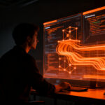 Desarrollador trabajando con Claude Fable 5.1, optimizando costos y rendimiento en agentes de codificación IA.