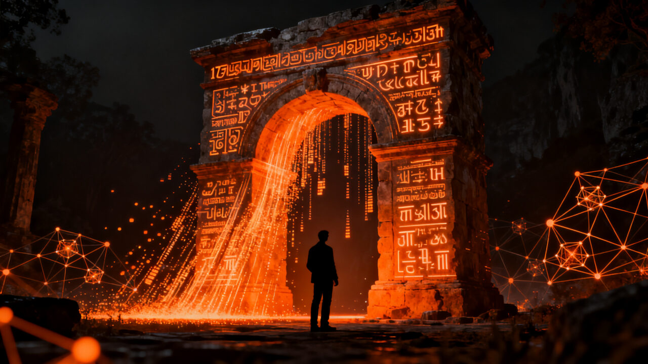 Inteligencia artificial Claude Fable 5.1 analizando un cifrado histórico complejo mediante criptoanálisis avanzado.