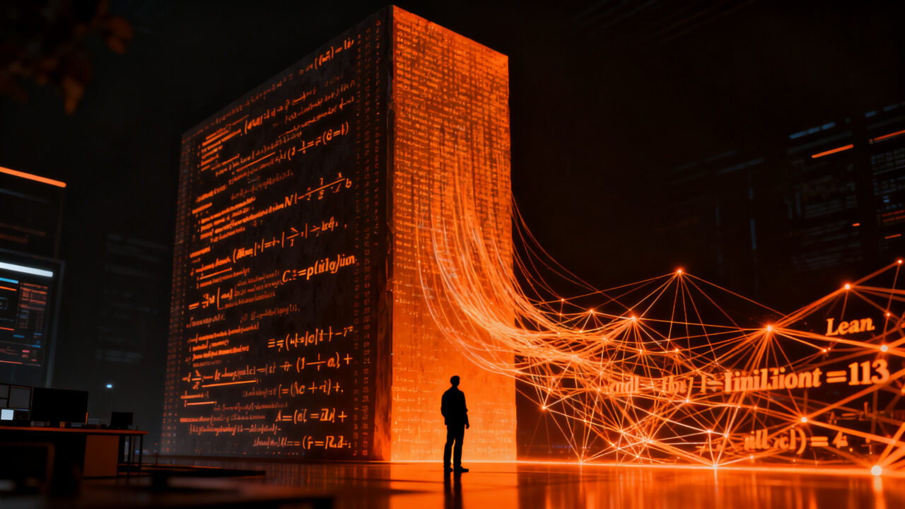 IA Claude de Anthropic formalizando el Último Teorema de Fermat mediante Lean, representando la investigación matemática avanzada con inteligencia artificial.