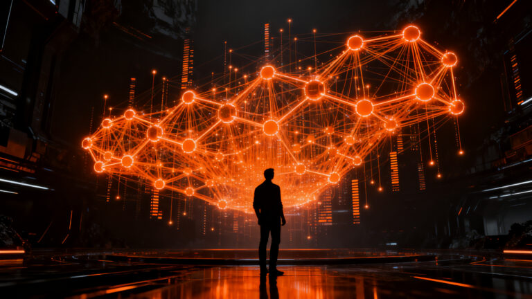 Agentes de IA operando en blockchain para trading automatizado, representando el crecimiento de la startup ClawPump en el sector fintech cripto.