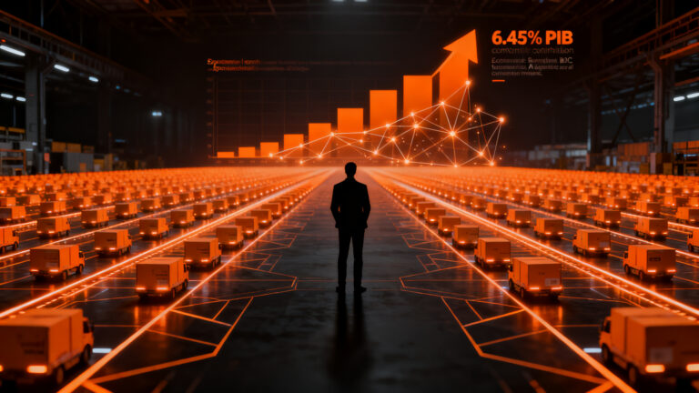 Impacto del comercio electrónico en el PIB español 2025, crecimiento del ecommerce B2C y logística en España.