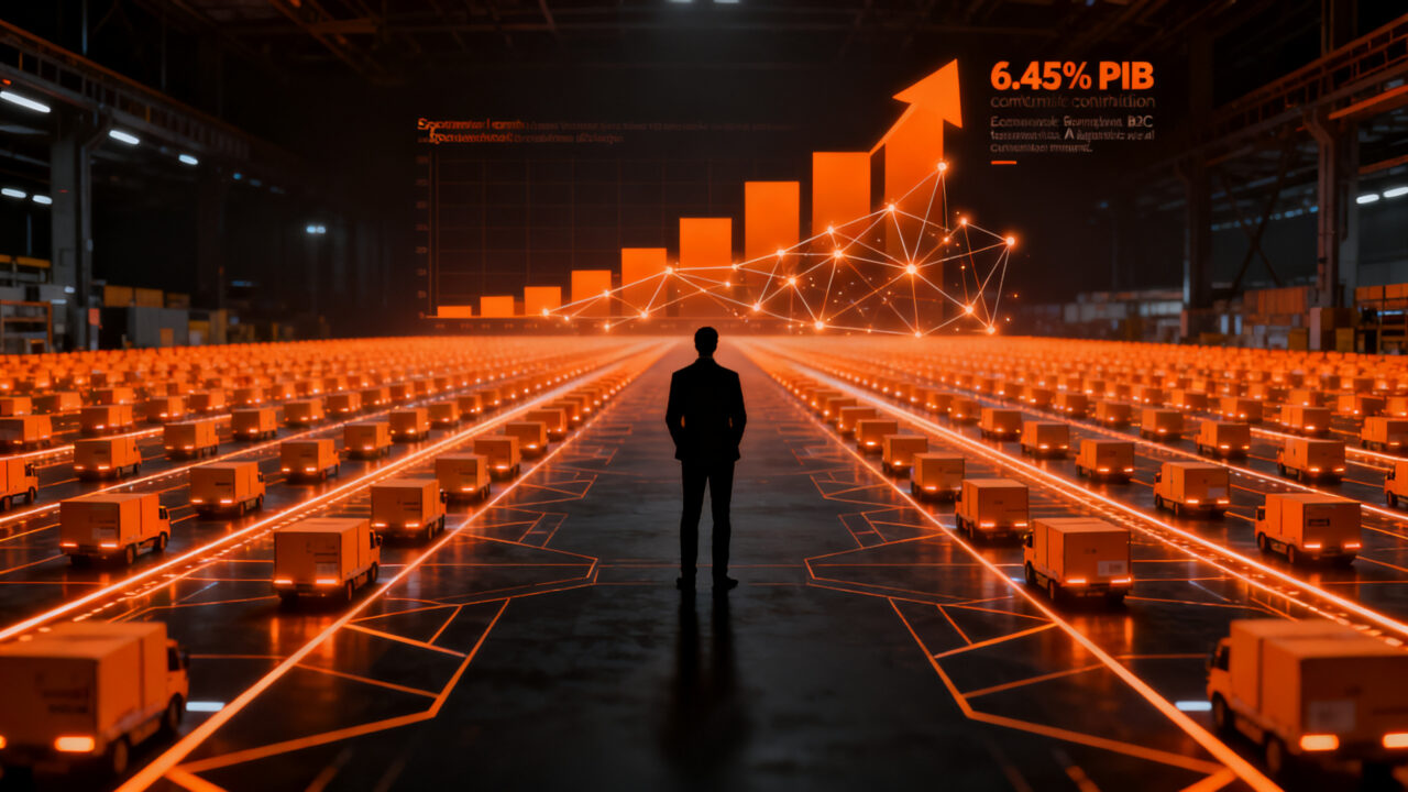Impacto del comercio electrónico en el PIB español 2025, crecimiento del ecommerce B2C y logística en España.
