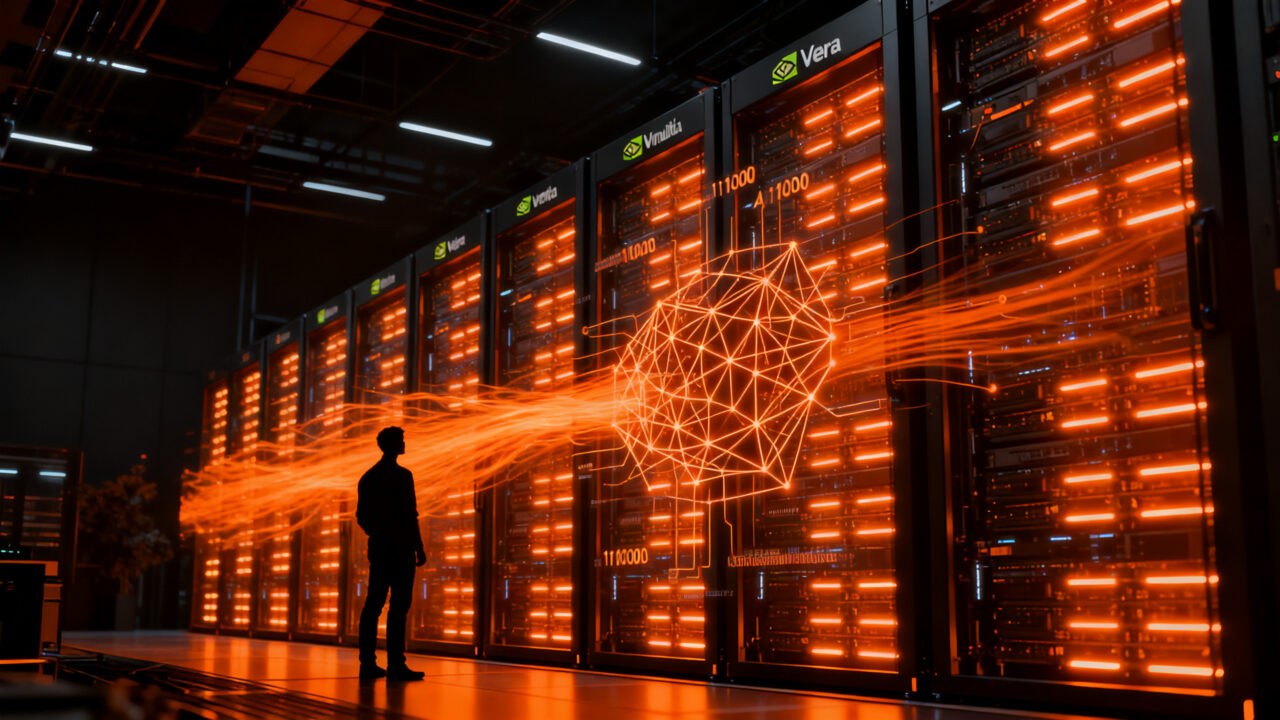 Infraestructura de computación en la nube para agentes de IA de CoreWeave con tecnología NVIDIA Vera.