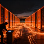 Infraestructura de data center modular de Crusoe impulsando el desarrollo de Inteligencia Artificial a gran escala.