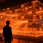 Representación visual de la eficiencia en el entrenamiento de agentes de IA con la plataforma DeepSeek DSec y sandboxes de alto rendimiento.