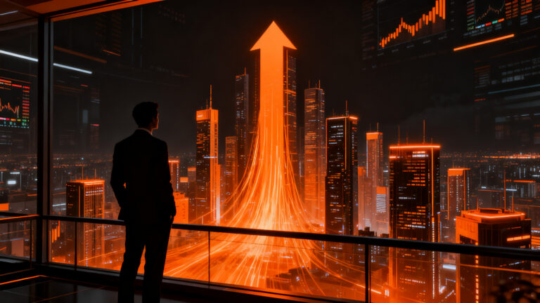 Directivo financiero liderando la estrategia de salida a bolsa de una startup tecnológica de IA en China.