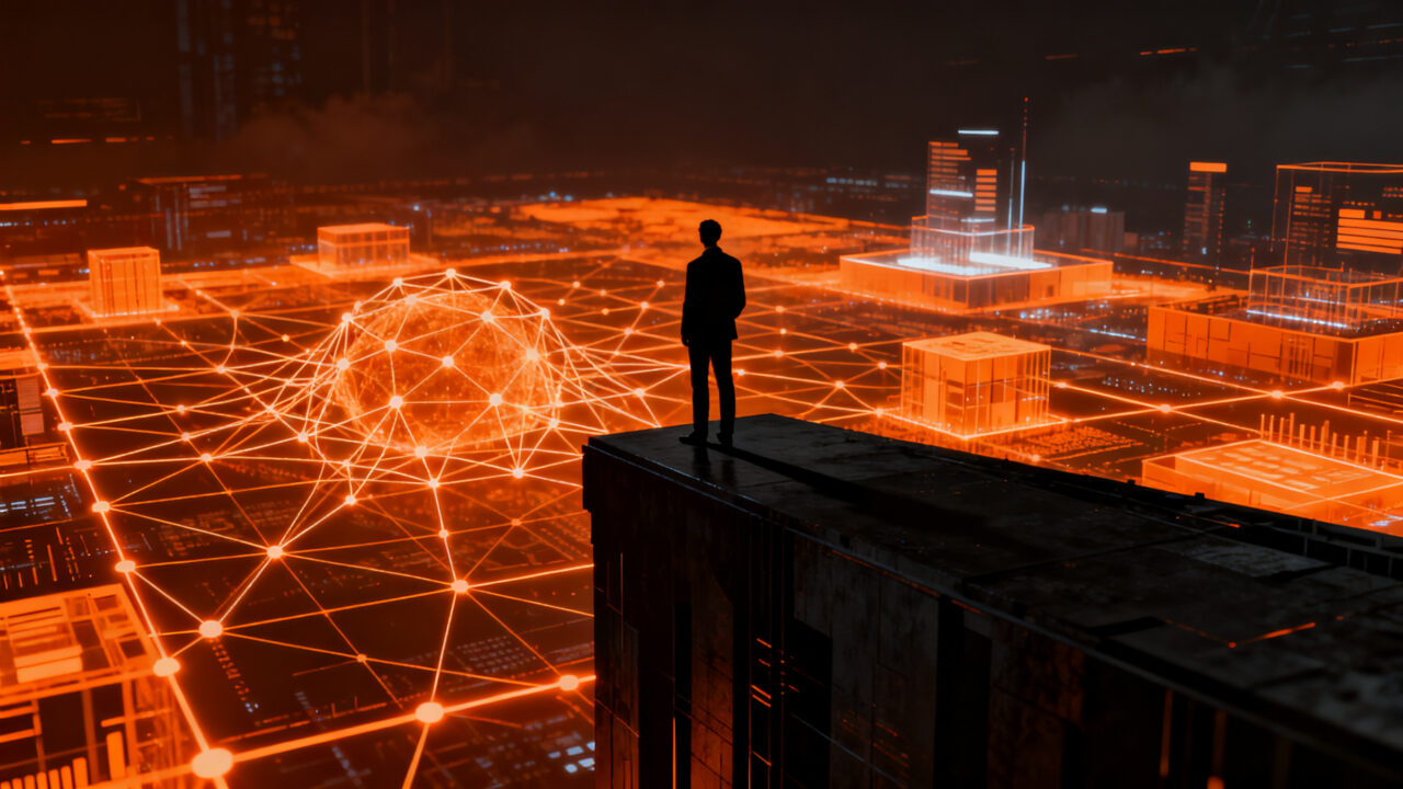 CEO liderando la innovación empresarial y estrategias de crecimiento ante la competencia del mercado.