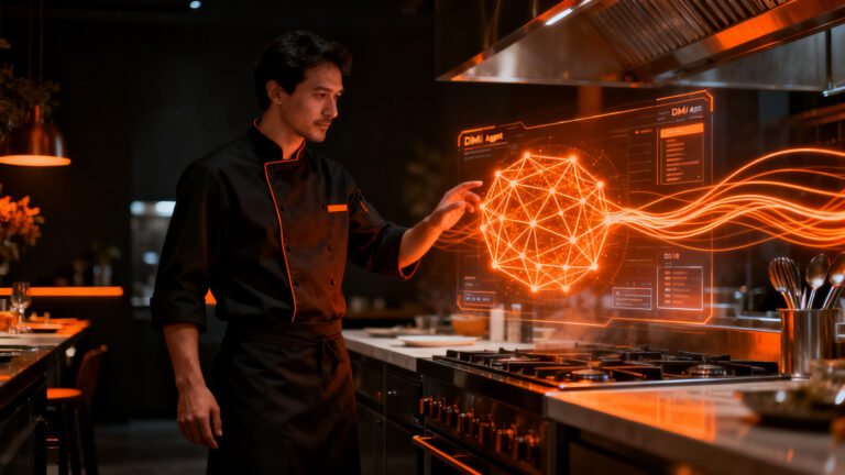 Agente de IA DiMi de DiDi Food automatizando la gestión de restaurantes para pymes en México.