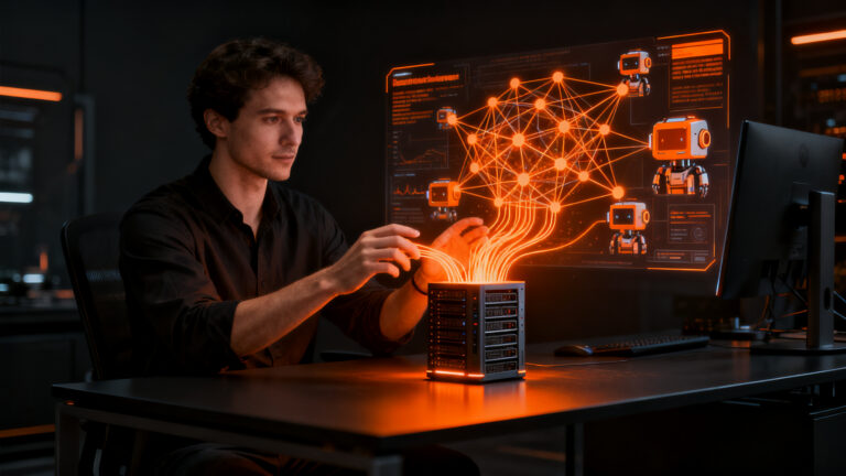 Plataforma de inteligencia artificial open source ENZO con agentes locales y control de datos privados.