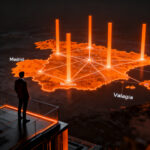 Mapa estratégico de hubs tecnológicos en España, representando el crecimiento del ecosistema startup y la distribución del talento tech en ciudades clave.