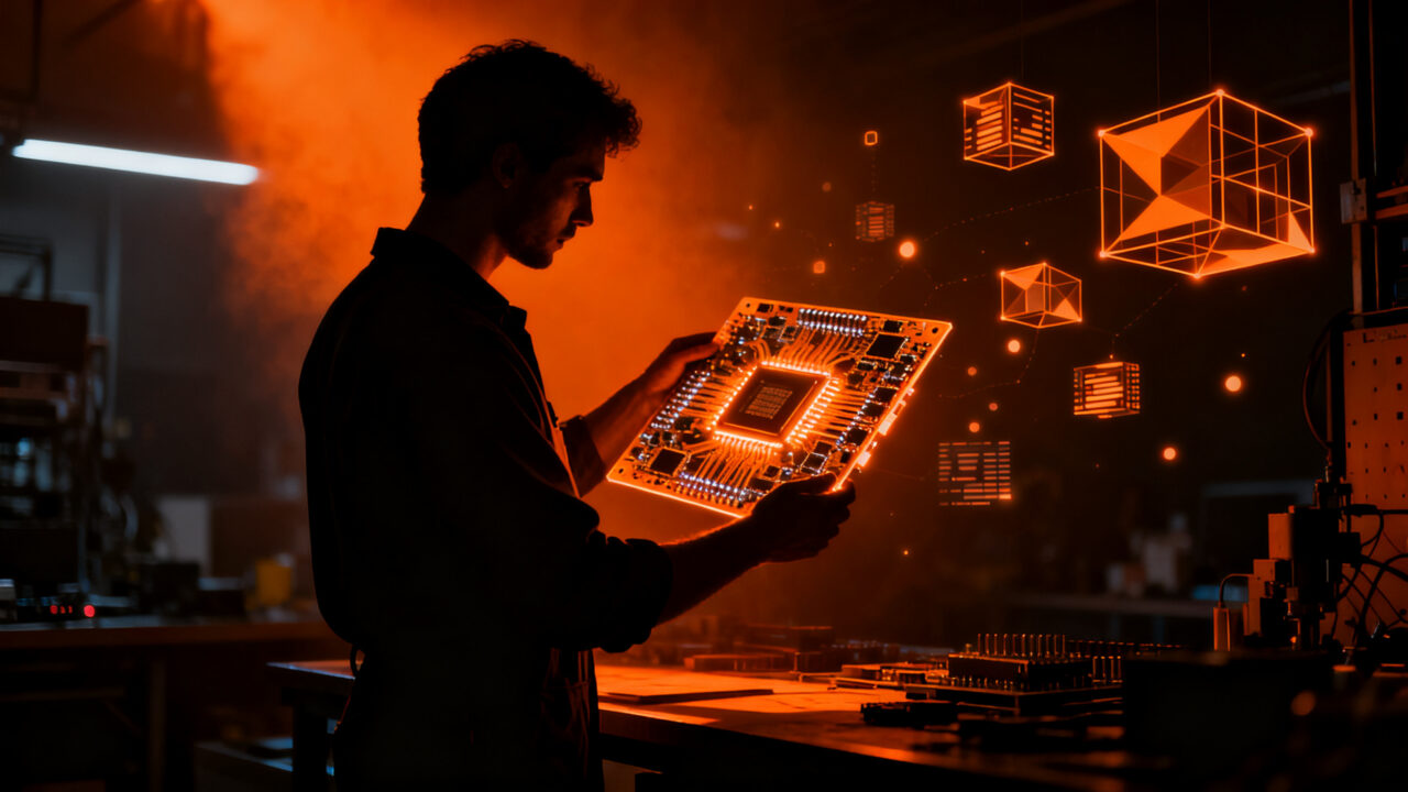 Microcontrolador ESP32-S31 de Espressif ejecutando Linux embebido, representando el futuro del edge computing e IoT.