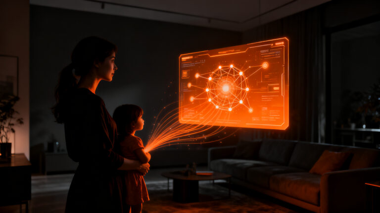 Asistente familiar con IA de Fambot, startup de tecnología para el hogar que organiza la carga mental familiar.