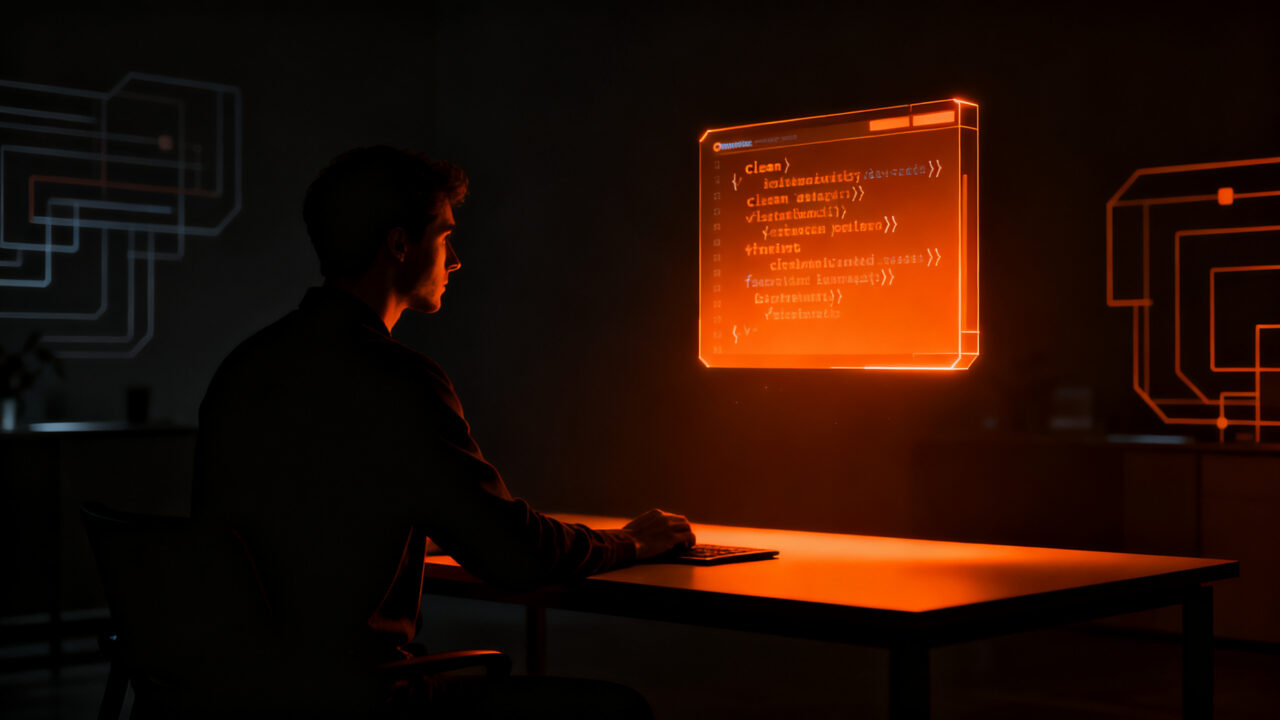 Ingeniero de software simplificando arquitectura con feature flags en un JSON, evitando deuda técnica en una startup.