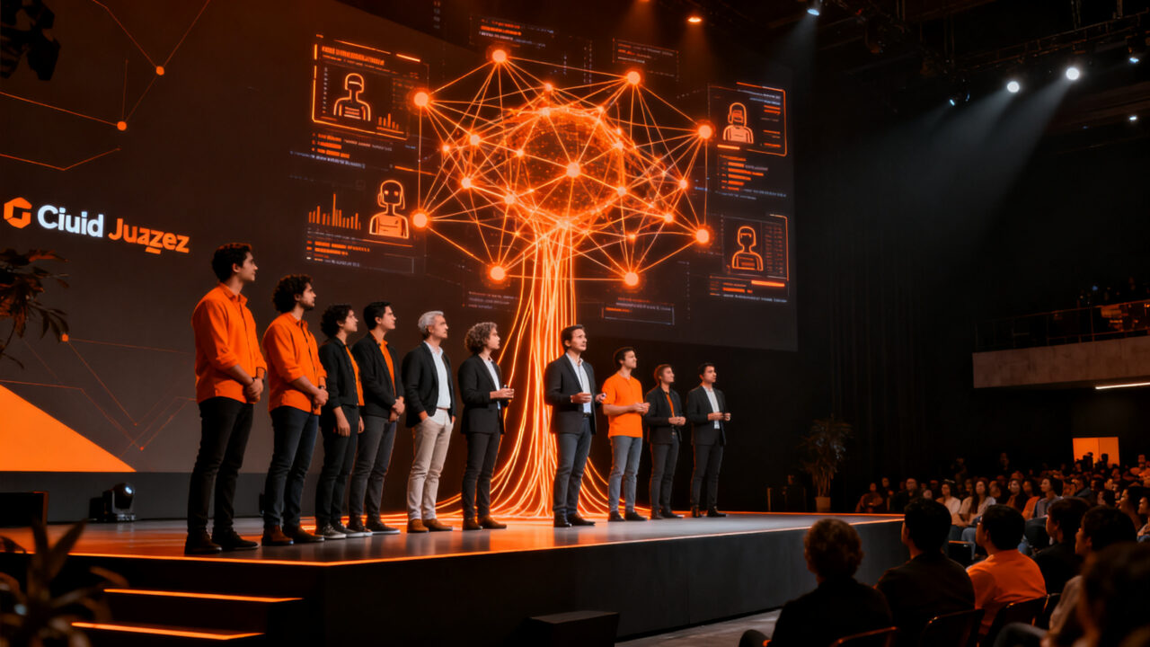 Evento Festival IA en Ciudad Juárez con expertos en transformación digital y agentes de inteligencia artificial para emprendedores.