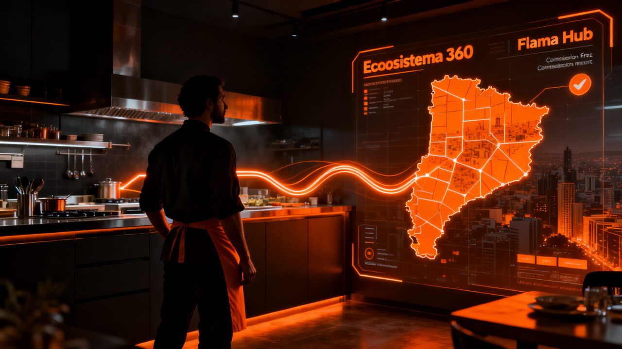 Startup chilena Flama Hub lanza modelo de delivery sin comisiones para restaurantes en Chile.
