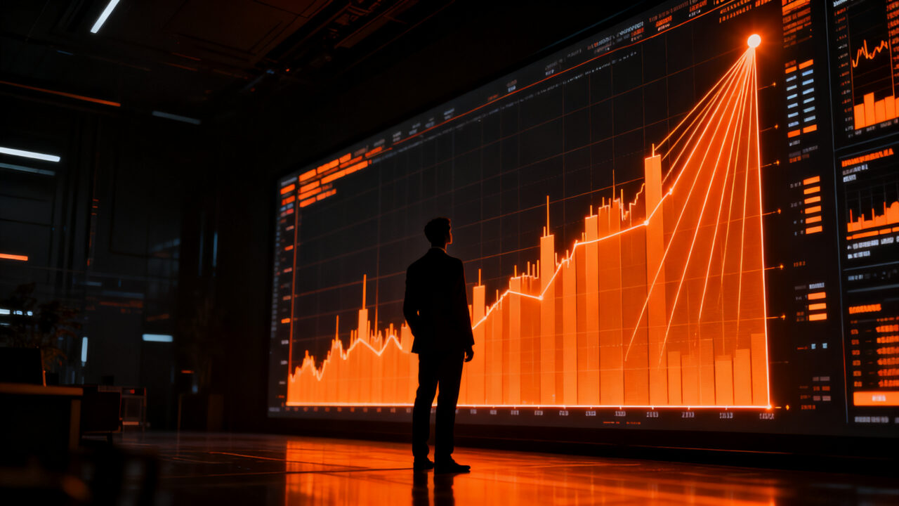 Representación visual de la estabilidad fiscal y el análisis económico del FMI en Colombia, enfocada en la toma de decisiones financieras estratégicas.