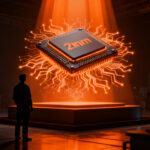 Chip de 2nm Monaka de Fujitsu, representando la soberanía tecnológica en semiconductores e IA.